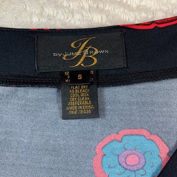 JB Julie Brown mandala fit and flare belted dress, size small - Picture 9 of 10